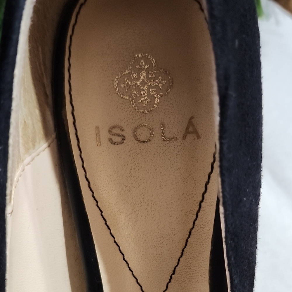Isola Black Suede Heels - Picture 3 of 10